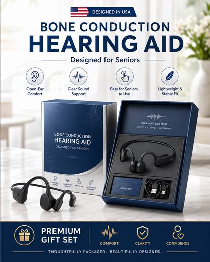 🏆Flash Sale⚡ 50K+ SOLD⏰👂Revitalize your ears again💖Advanced Bone Conduction Smart Hearing Headphones