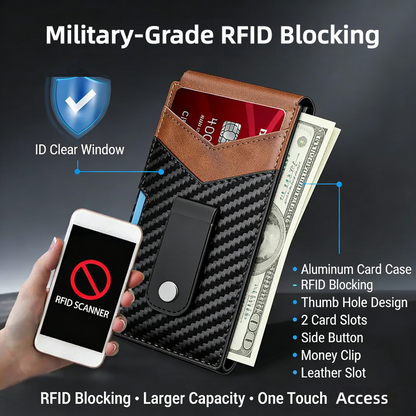 🏆Trusted by Over 50,000+ UsersWorldwide💼🔒 Men’s RFID Blocking Minimalist Wallet🎁