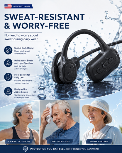 🏆Flash Sale⚡ 50K+ SOLD⏰👂Revitalize your ears again💖Advanced Bone Conduction Smart Hearing Headphones