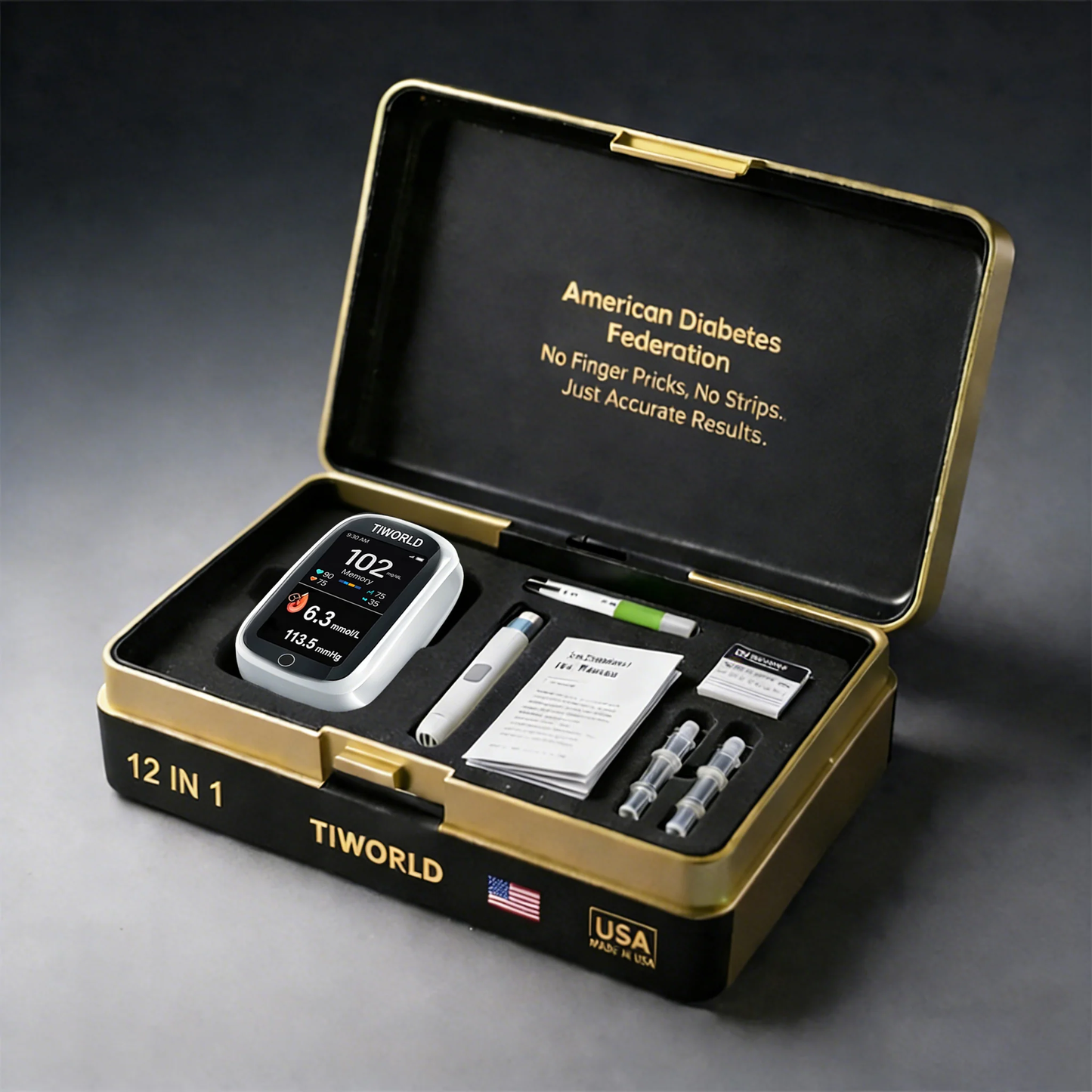 🎁- TIWORLD™ Non-Invasive Blood Glucose Monitor – 5 Seconds 99% Accuracy （Mayo Clinic Recommended）