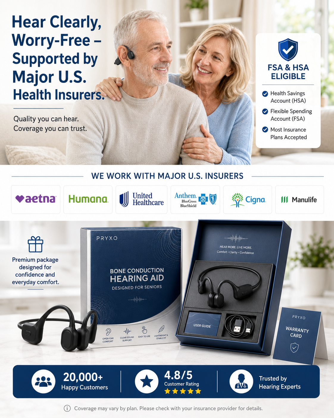 🏆Flash Sale⚡ 50K+ SOLD⏰👂Revitalize your ears again💖Advanced Bone Conduction Smart Hearing Headphones