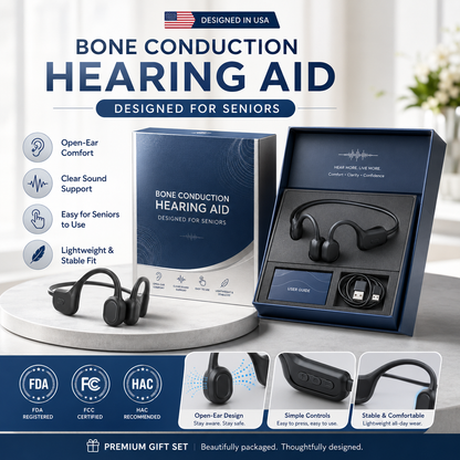 🏆Flash Sale⚡ 50K+ SOLD⏰👂Revitalize your ears again💖Advanced Bone Conduction Smart Hearing Headphones
